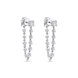 Rainfall diamond drop earrings