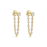 Rainfall diamond drop earrings